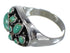 Southwestern Silver Turquoise Ring Size 6-3/4 YX84543